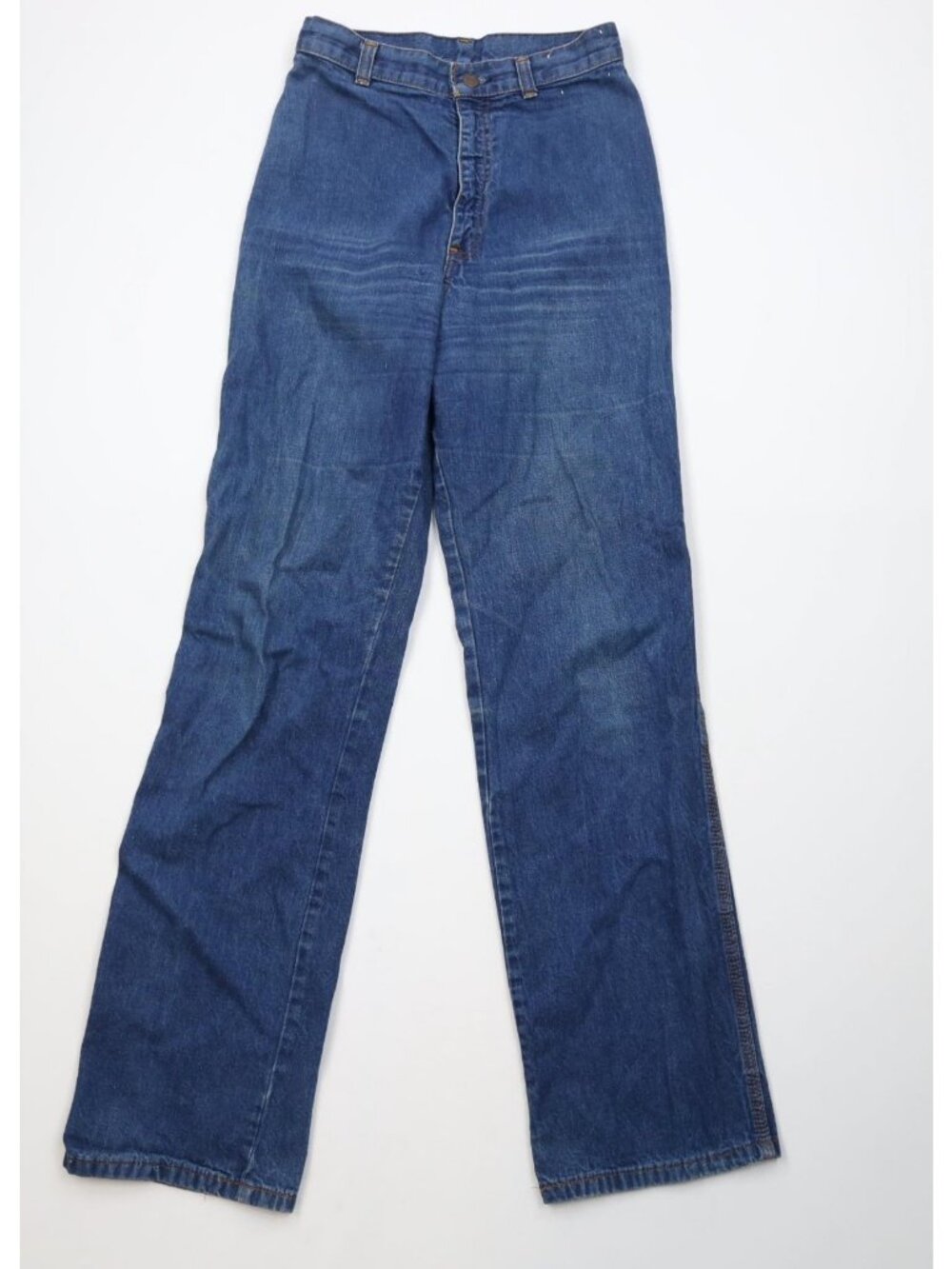 Vintage 70s Levis Orange Tab Womens 26 Faded High Waist Straight Leg Jeans USA